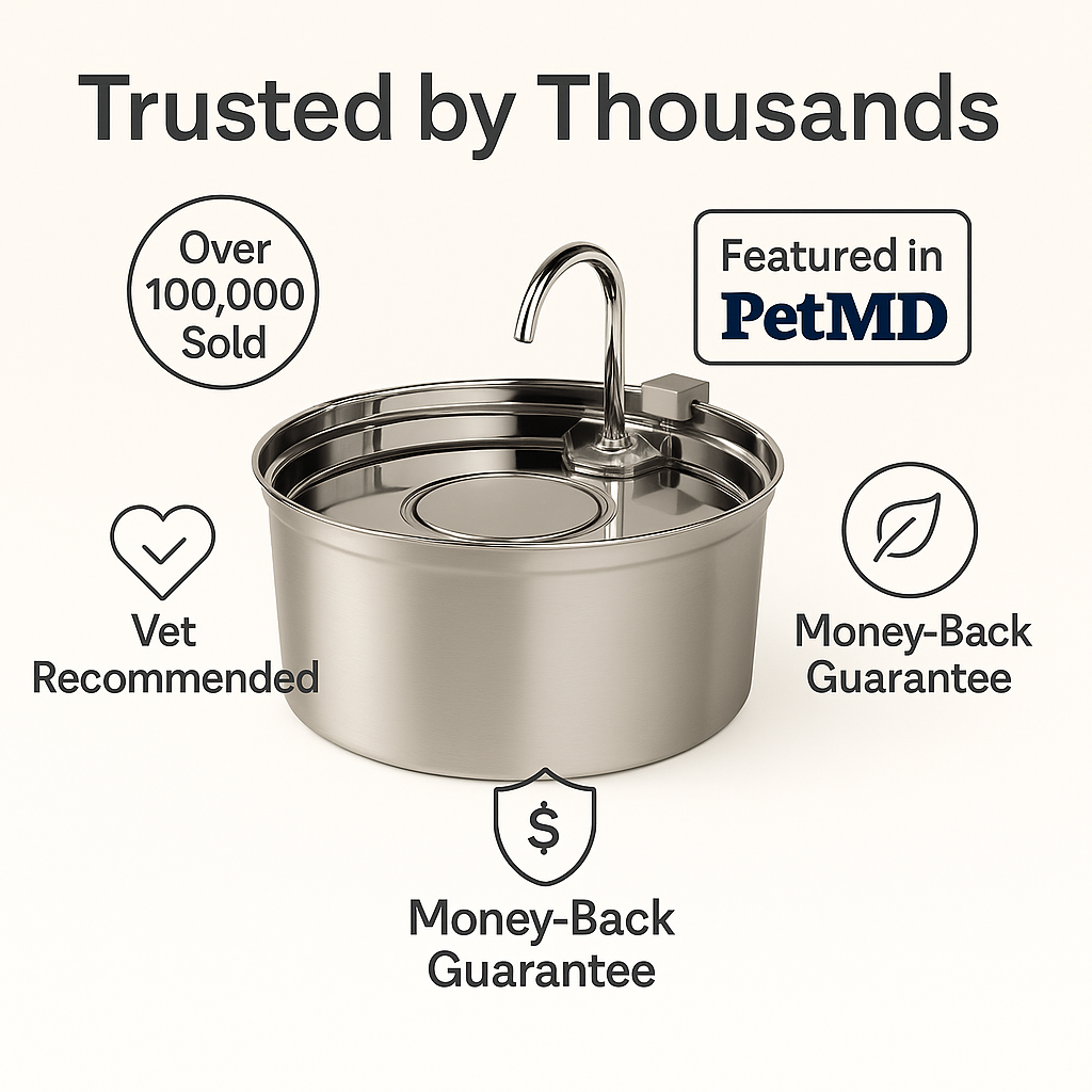 The PawStream™ Fountain + 6 filters